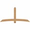 Ekena Millwork Bellingham Timber Gable Bracket, Western Red Cedar, 84"W x 42"H x 5 1/2"D x 5 1/2"F, 12/12 Pitch GBW084X42X0606BEL00SWR - alternate 1